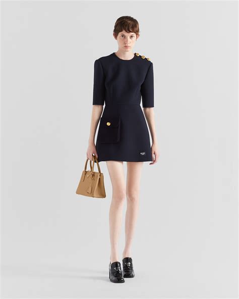 Navy Natté Minidress 